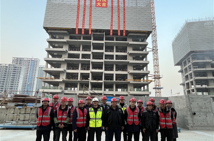 喜讯！永安领汇二标项目1#楼实现主体结构封顶